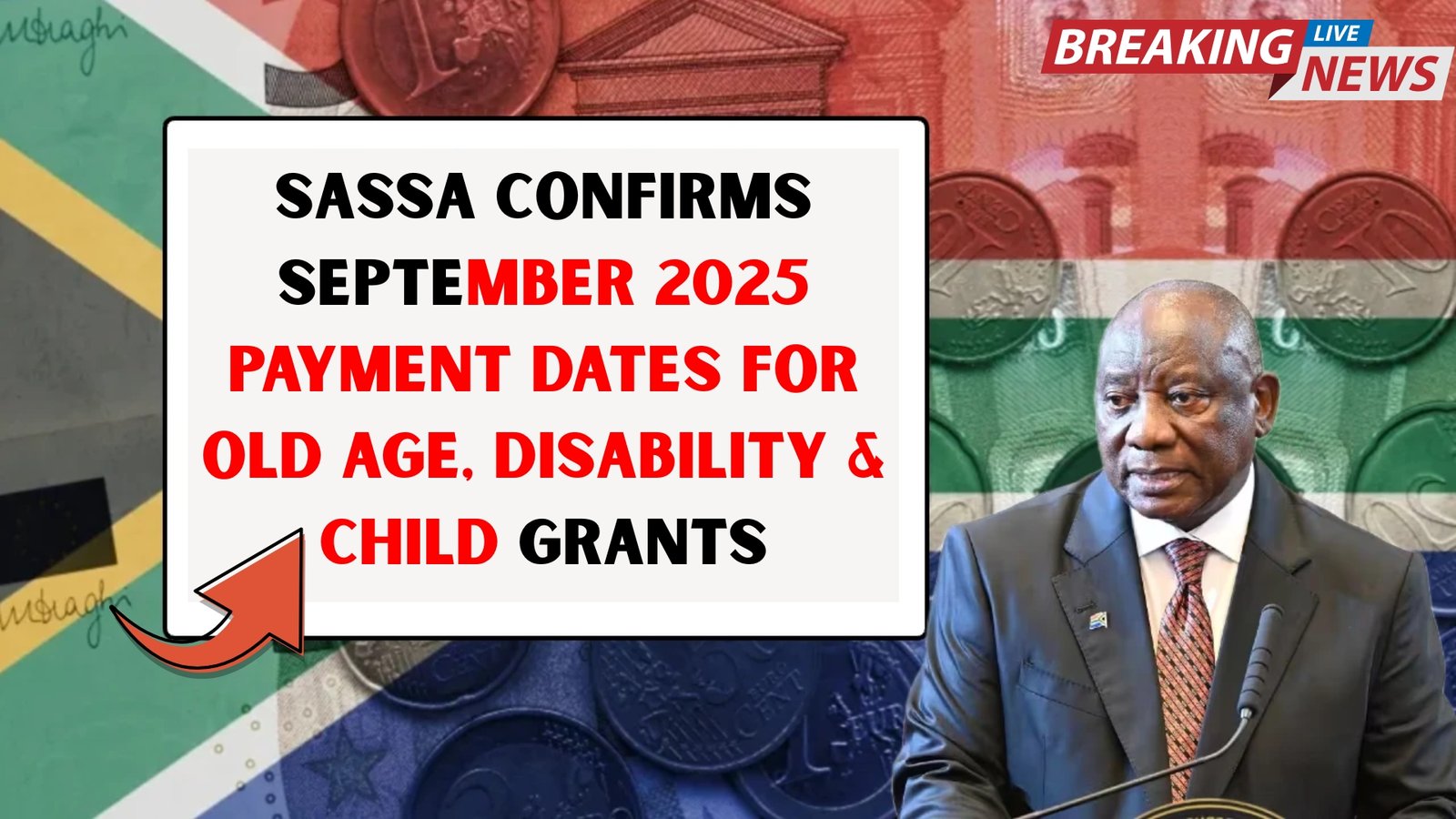 SASSA Confirms September 2025 Payment Dates for Old Age, Disability & Child Grants