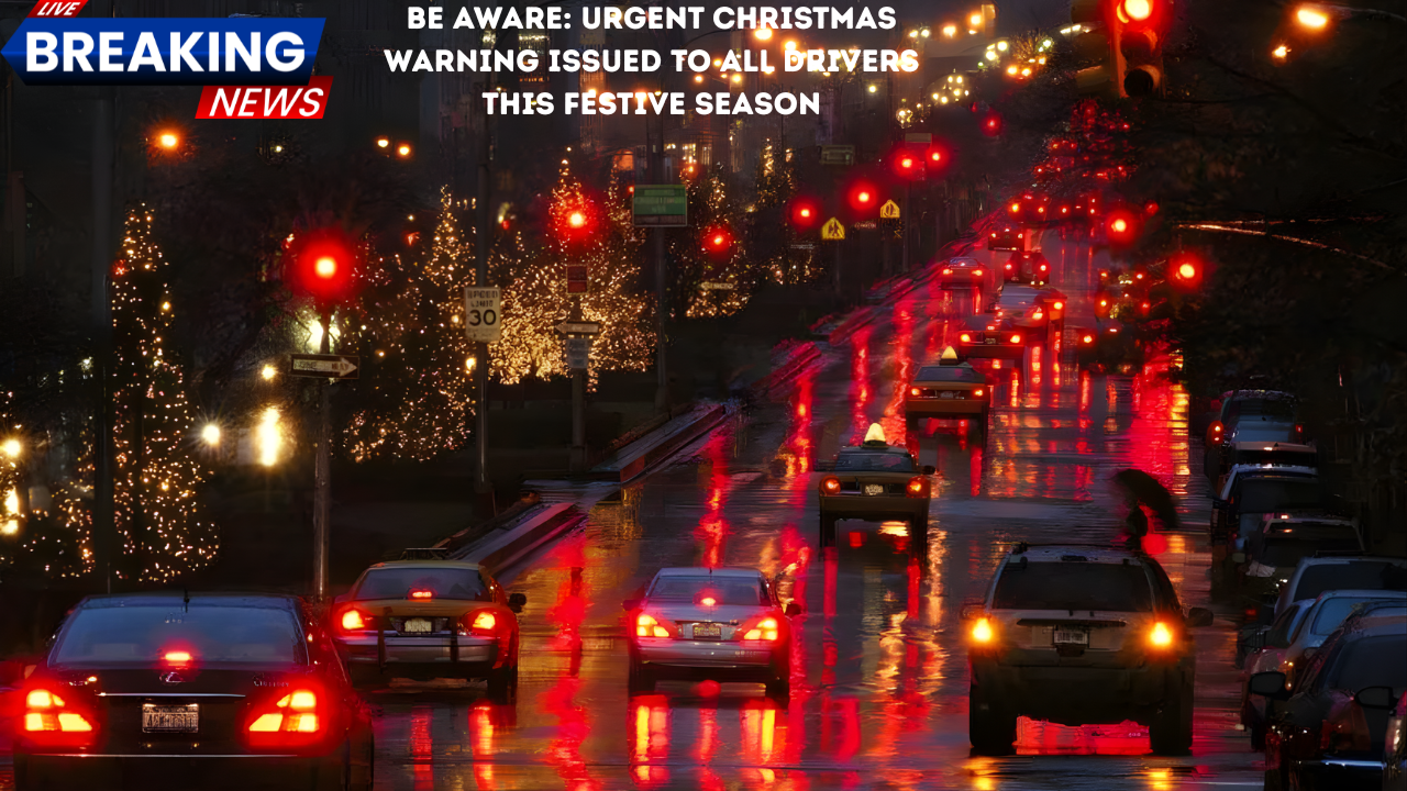 BE AWARE: Urgent Christmas Warning Issued to All Drivers This Festive Season