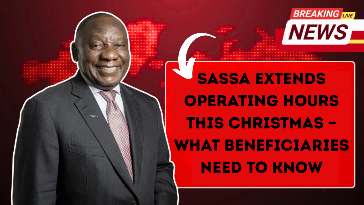 SASSA Extends Operating Hours This Christmas — What Beneficiaries Need to Know