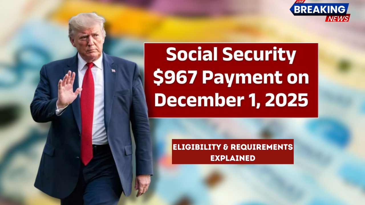 Social Security: $967 Payment Coming Monday, Dec. 1—Eligibility & Requirements Explained