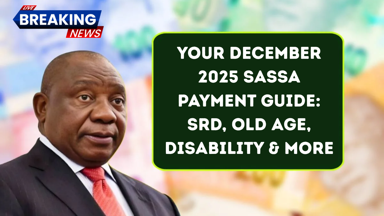 Your December 2025 SASSA Payment Guide: SRD, Old Age, Disability & More